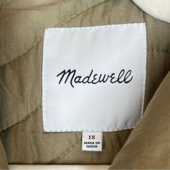 NWT Madewell Plus Size Quilted Belrose Oversized Shirt-Jacket Size 1X - Picture 4 of 10